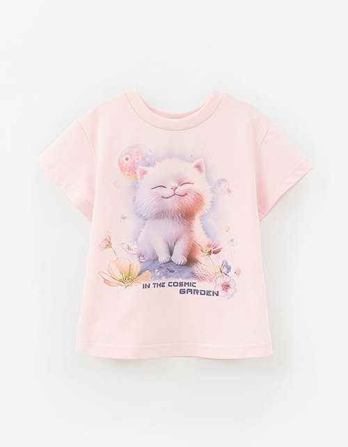 Светло-розовая футболка для девочки Светло-розовая футболка для девочки