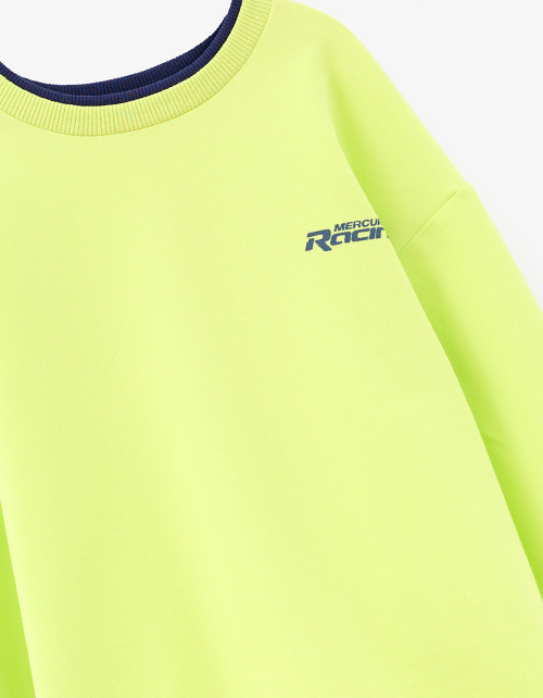 Лонгслив лайм для мальчика