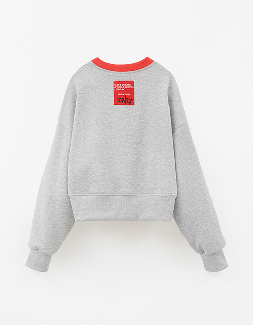 Укороченный свитшот для девочки