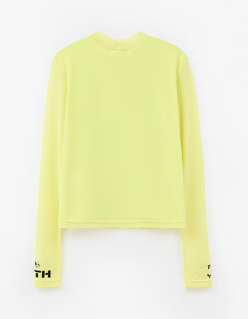 Лонгслив лайм для девочки