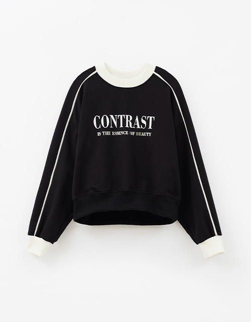 Чёрный свитшот для девочки