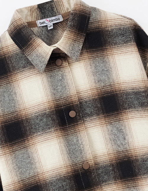 Рубашка в клетку для девочки