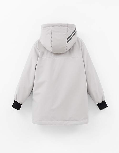 Светло-серая осенняя куртка для мальчика