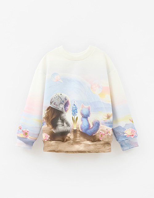 Дизайнерский свитшот для девочки