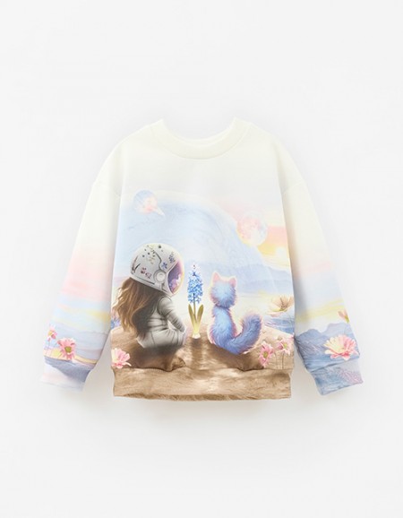 Дизайнерский свитшот для девочки