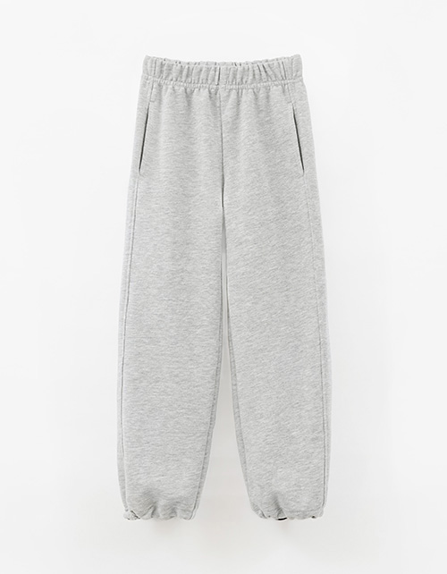 Брюки оттенка серый-меланж для девочки