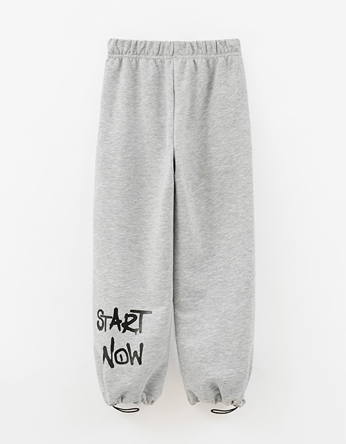 Брюки оттенка серый-меланж для девочки