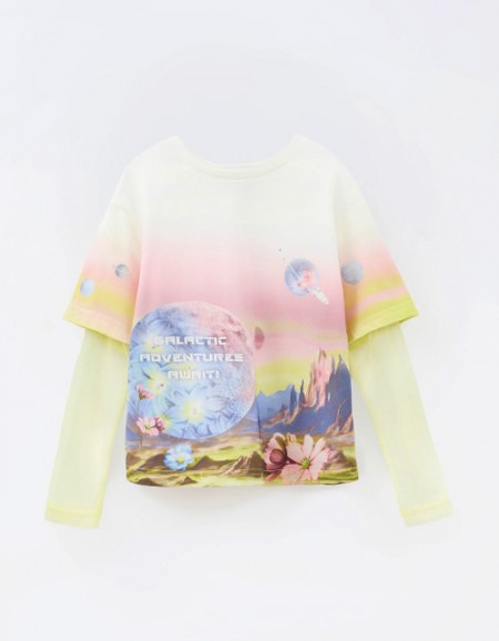 Стильный лонгслив для девочки