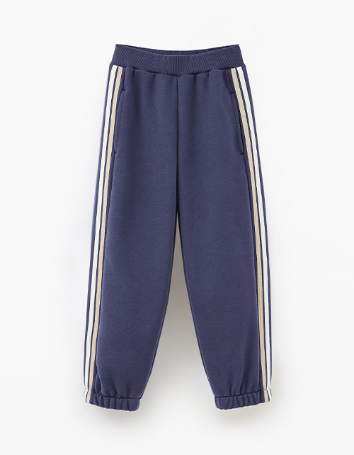 Брюки-джоггеры с лампасами для девочки