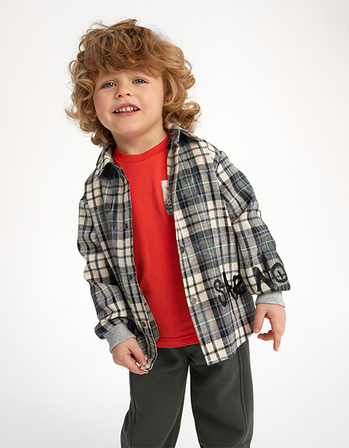 Рубашка в клетку для мальчика Рубашка в клетку для мальчика