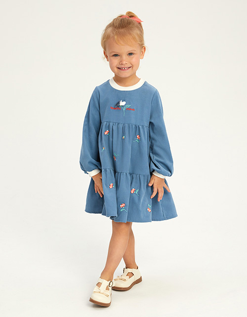 Авторское платье из вельвета для девочки