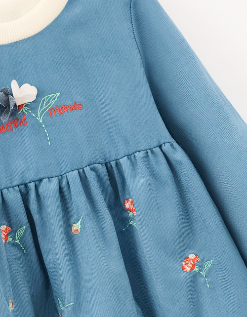 Авторское платье из вельвета для девочки