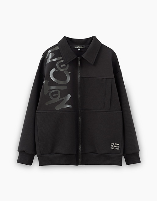 Стильный чёрный жакет для мальчика