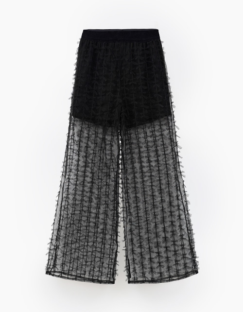 Дизайнерские чёрные брюки для девочки