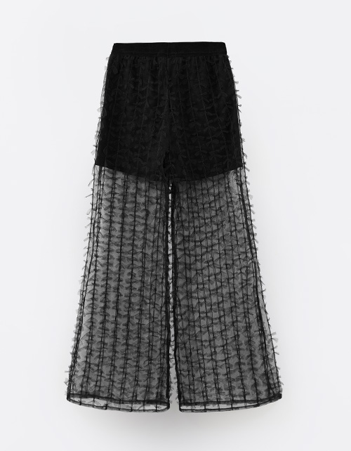 Дизайнерские чёрные брюки для девочки