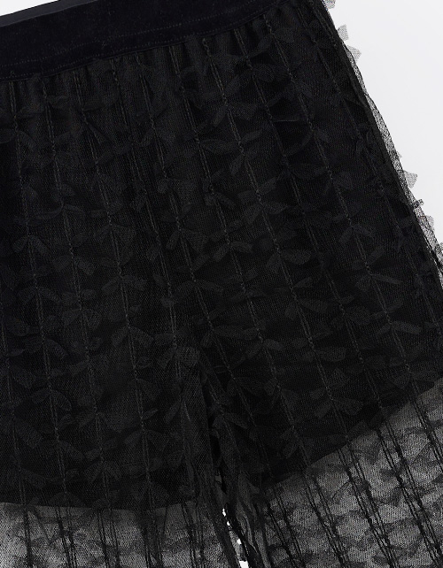 Дизайнерские чёрные брюки для девочки