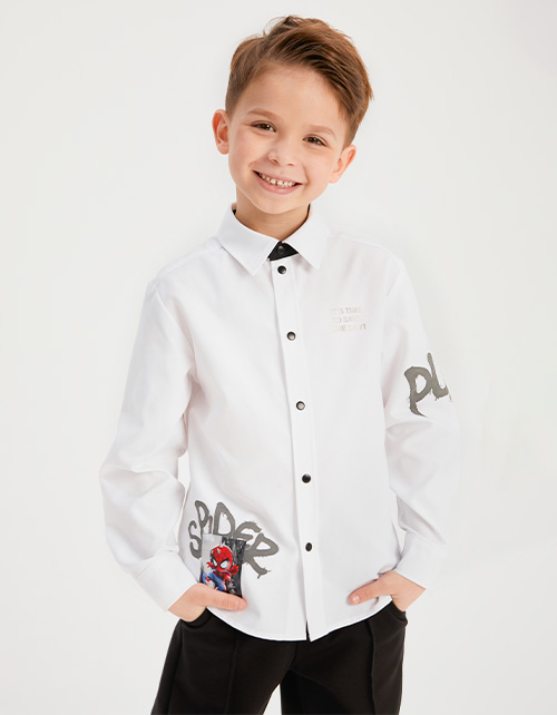 Белая рубашка для мальчика