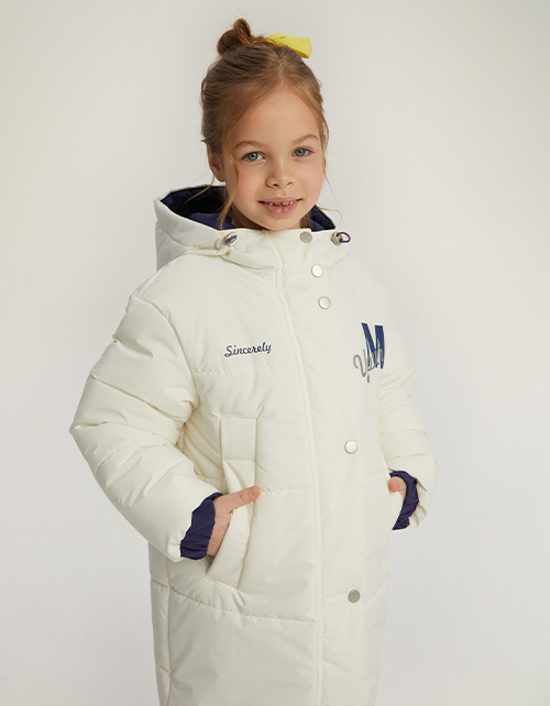 Зимняя двухсторонняя куртка для девочки