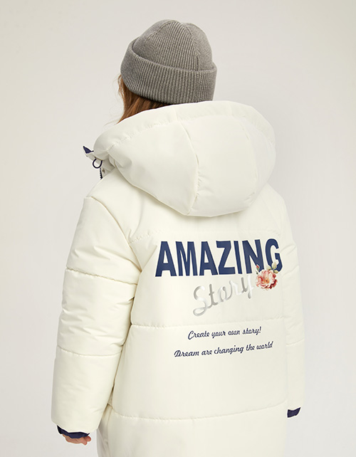 Зимняя двухсторонняя куртка для девочки