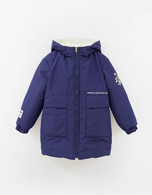 Зимняя двухсторонняя куртка для девочки