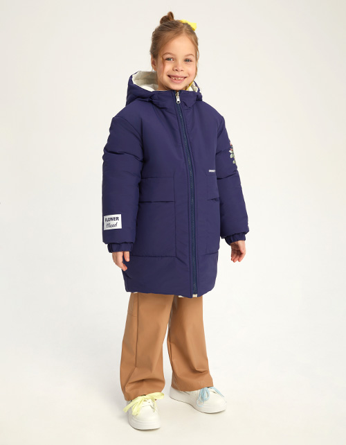 Зимняя двухсторонняя куртка для девочки