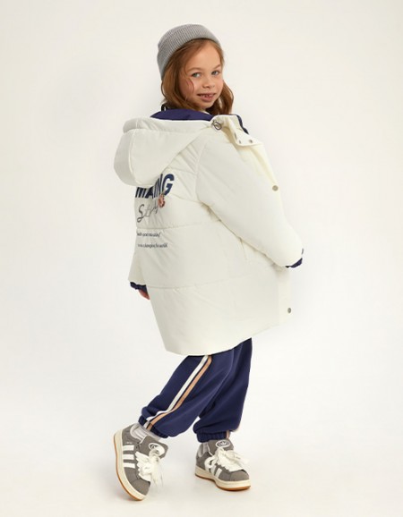 Зимняя двухсторонняя куртка для девочки