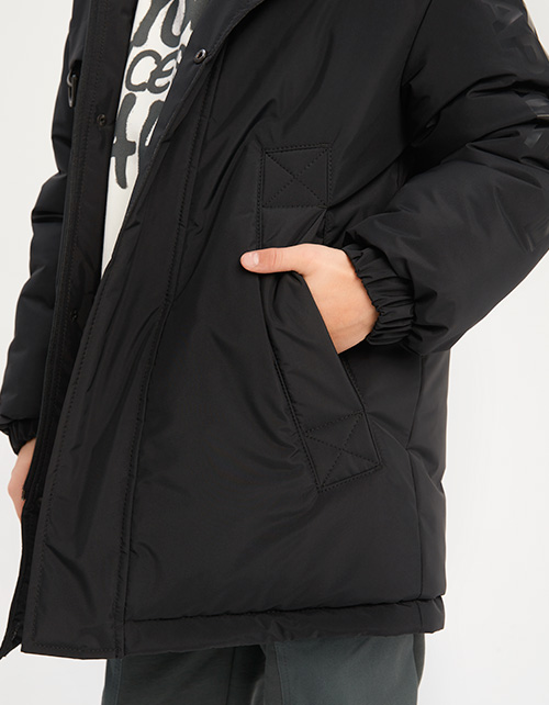 Чёрная зимняя куртка для мальчика