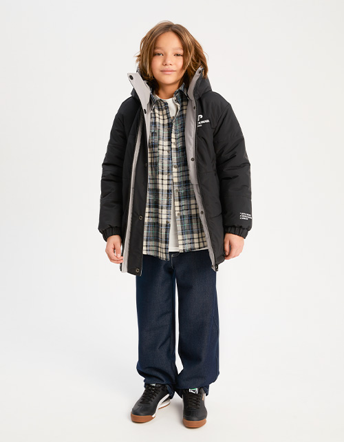 Зимняя двухсторонняя куртка для мальчика