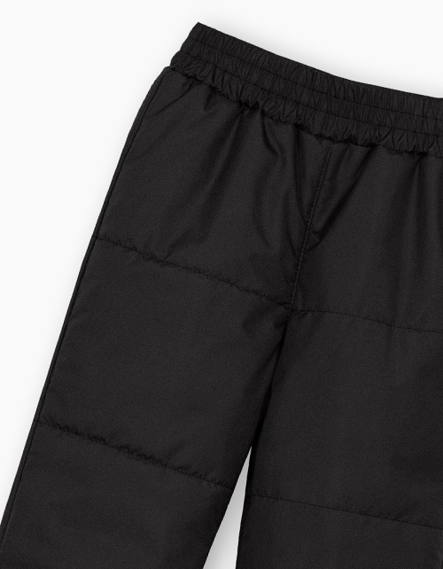 Чёрные утеплённые брюки для девочки