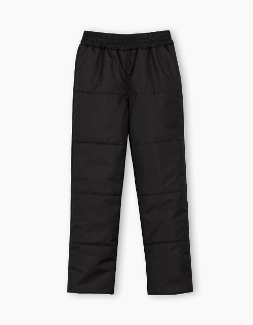 Чёрные утеплённые брюки для девочки