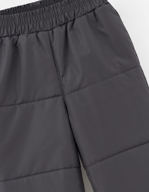 Графитовые утеплённые брюки для девочки