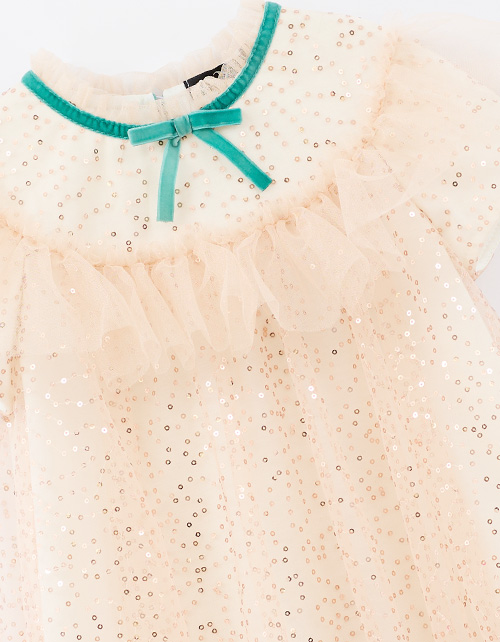 Элегантное платье с пайетками для девочки