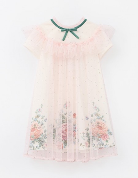 Элегантное платье с пайетками для девочки