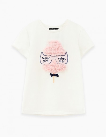 Нарядная футболка для девочки