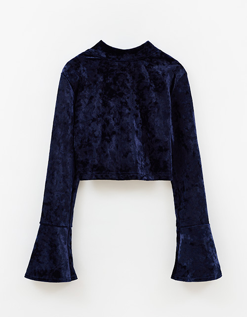 Бархатный кроп-топ для девочки