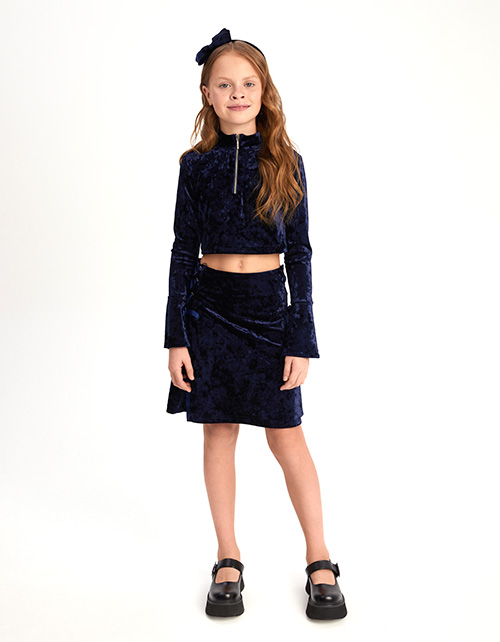 Бархатная юбка для девочки Бархатная юбка для девочки