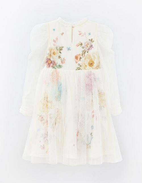 Дизайнерское воздушное нарядное платье для девочки