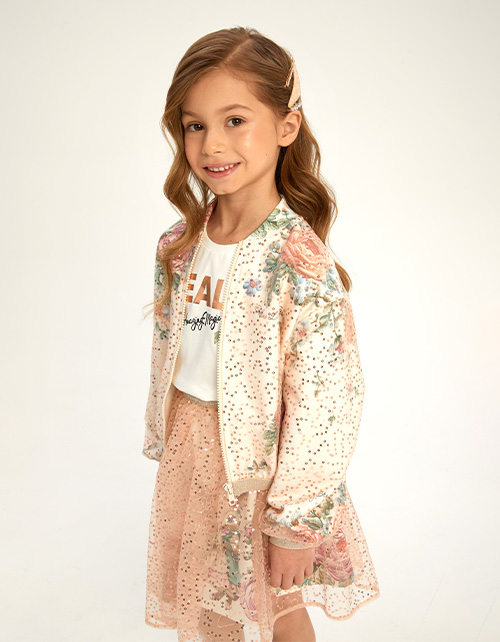 Жакет-бомбер для девочки Жакет-бомбер для девочки