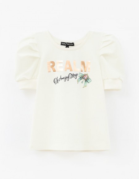 Нарядная футболка для девочки