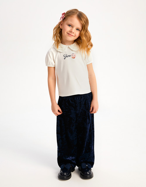 Нарядная футболка для девочки