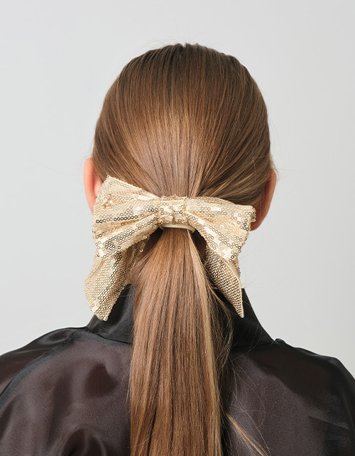 Резинка-бант с пайетками Резинка-бант с пайетками
