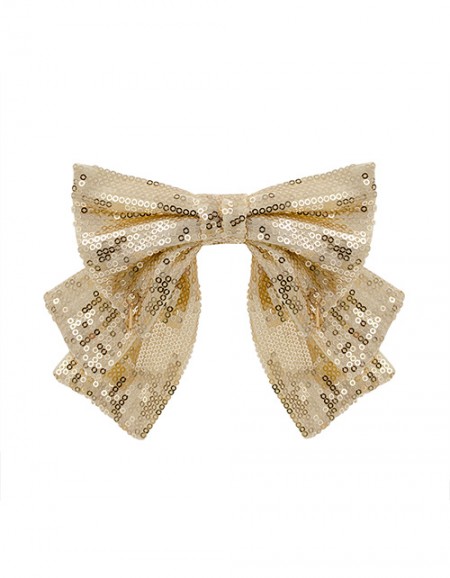 Резинка-бант с пайетками