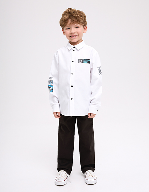 Белая рубашка для мальчика