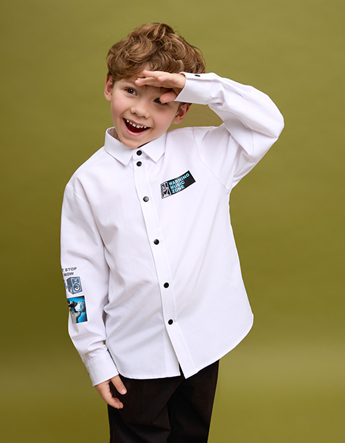 Белая рубашка для мальчика
