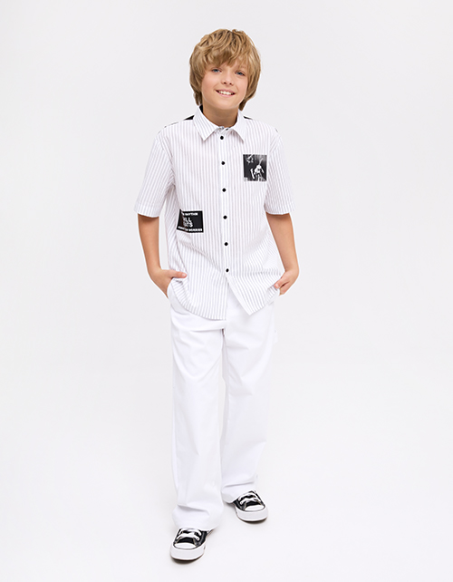 Белые брюки для мальчика