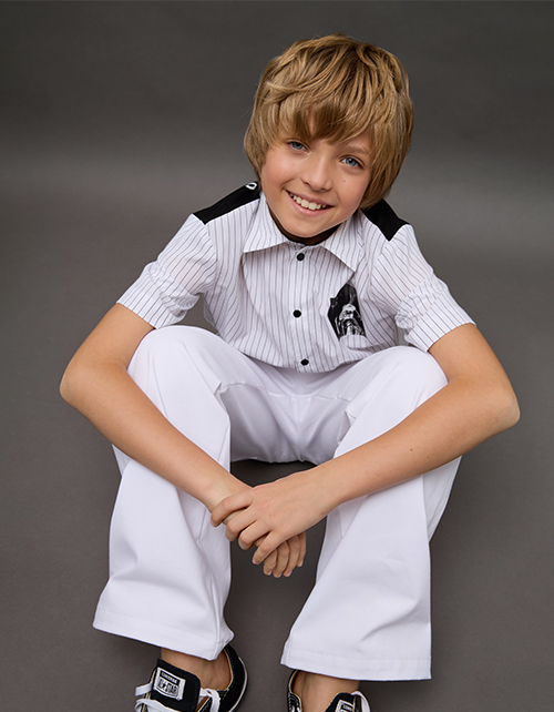 Белые брюки для мальчика