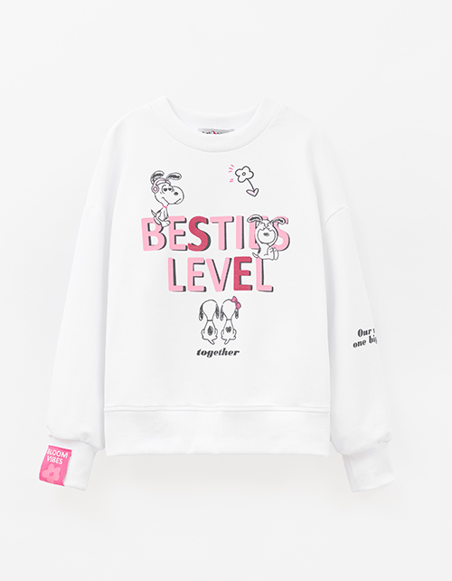 Белый свитшот для девочки