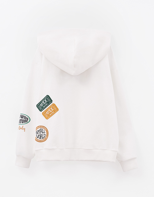 Молочное худи для мальчика Молочное худи для мальчика