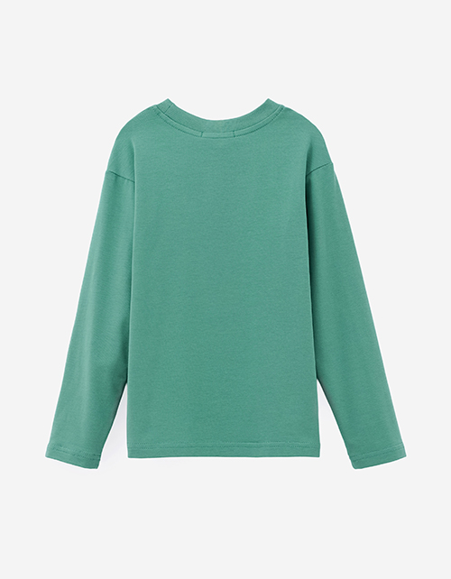 Тёмно-зелёный лонгслив Тёмно-зелёный лонгслив