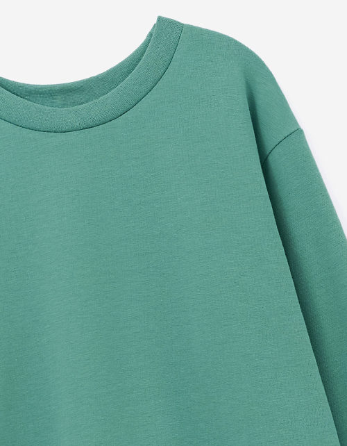 Тёмно-зелёный лонгслив Тёмно-зелёный лонгслив